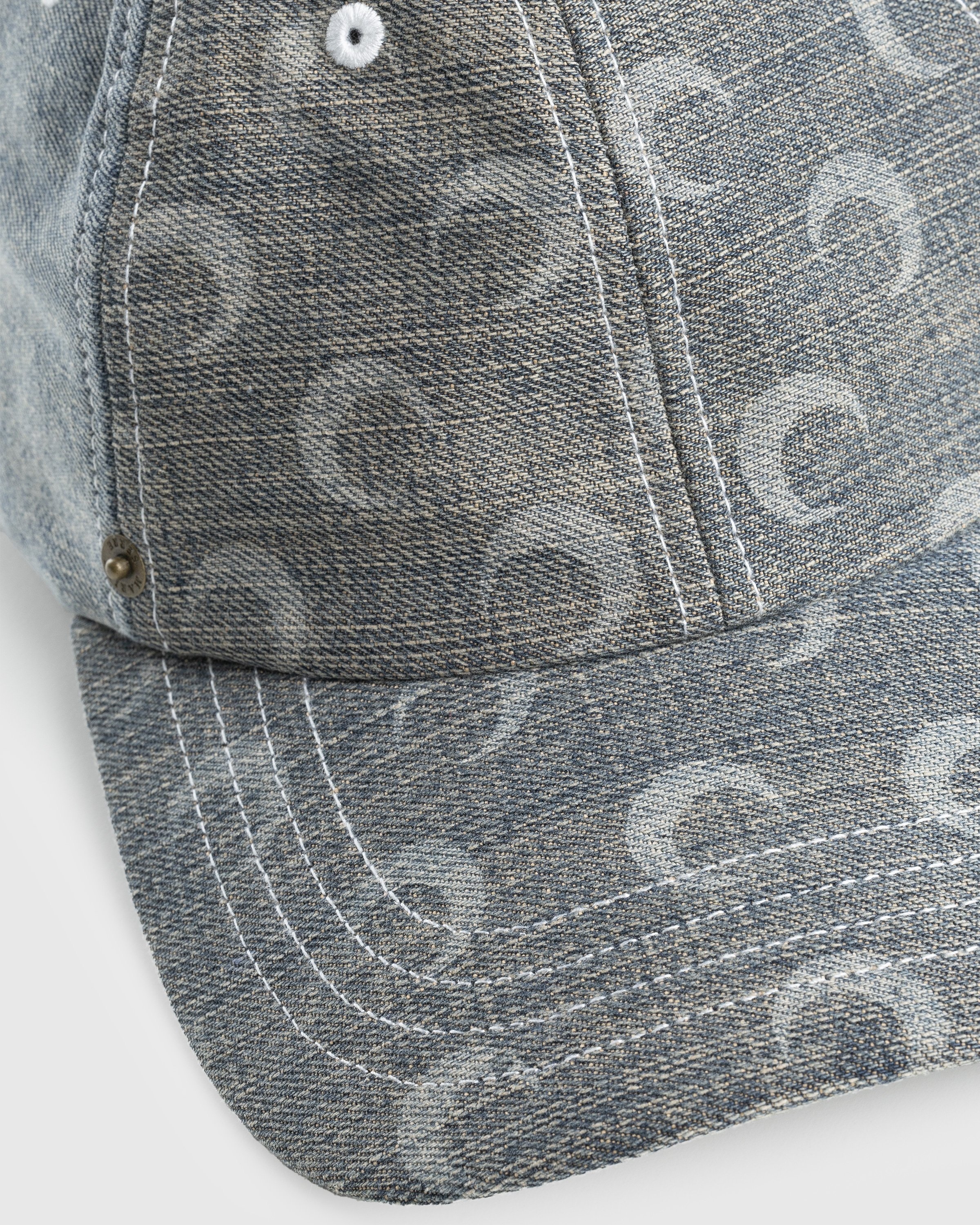 Marine Serre – Regenerated Denim Baseball Cap Grey | Highsnobiety Shop